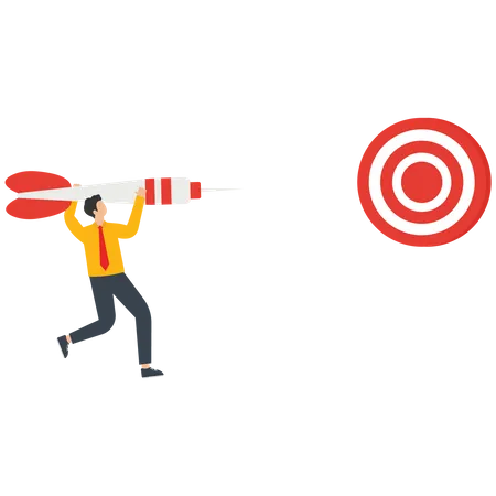 Aiming for target  Illustration