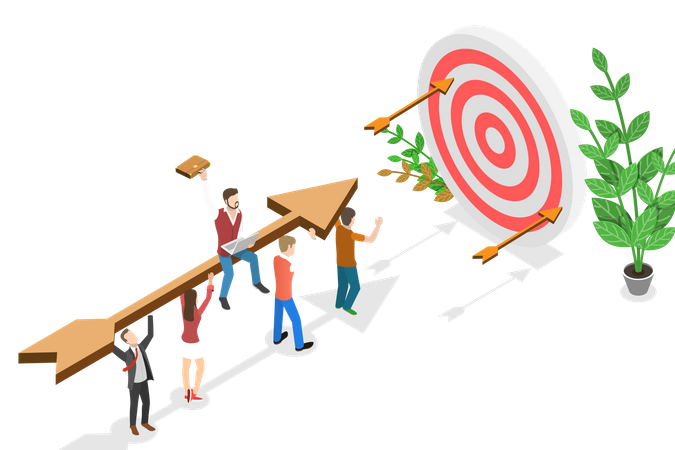 Aiming For the Target  Illustration