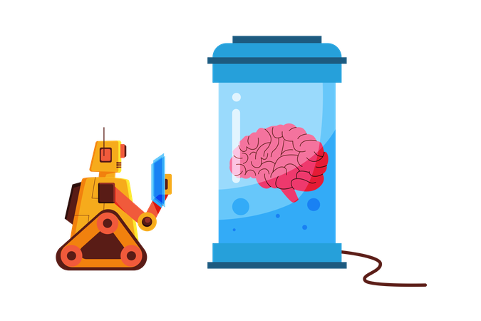 Air brain development  일러스트레이션