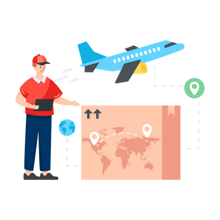 Air Freight  Illustration