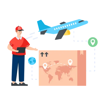 Air Freight  Illustration