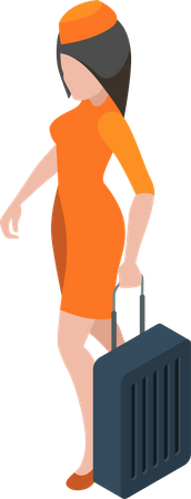 Air hostess  Illustration