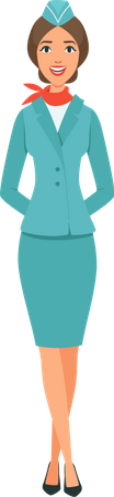 Air Hostess  イラスト