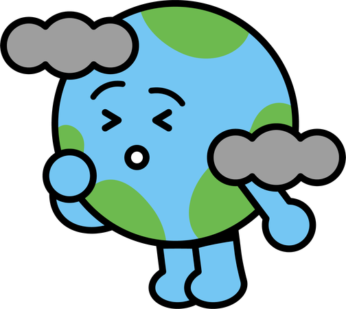 大気汚染  イラスト