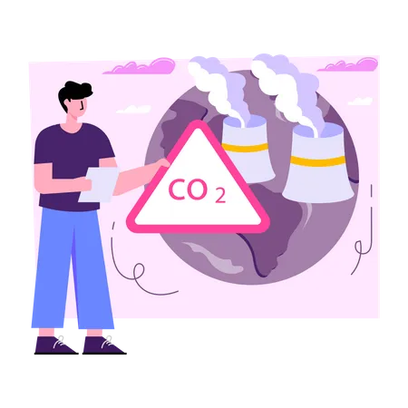 Air Pollution Illustration