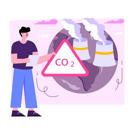 Air Pollution  Illustration