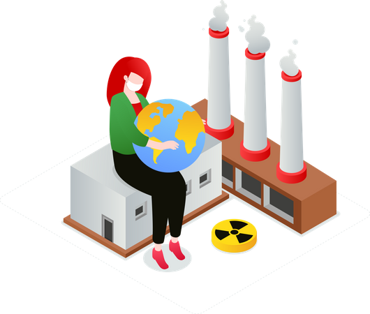 Air pollution  Illustration