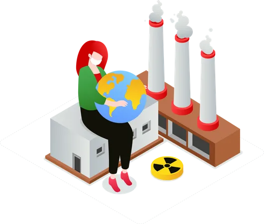 Air pollution  Illustration