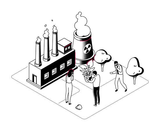 Air Pollution  일러스트레이션