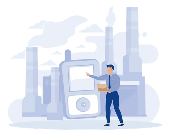 Air Quality control  Illustration