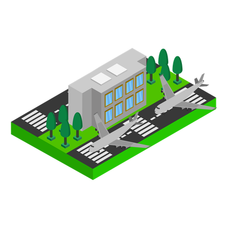Air Terminal  Illustration
