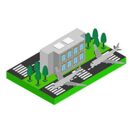 Air Terminal  Illustration