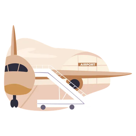 Air travel Illustration
