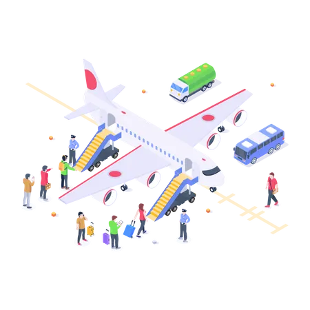 Air Travel Illustration
