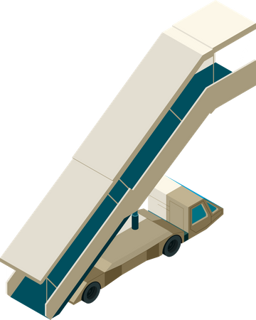 Aircraft ladder Illustration