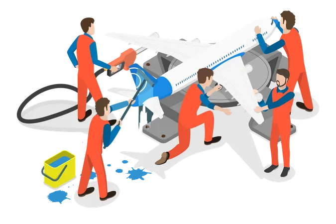 Aircraft Maintenance Illustration