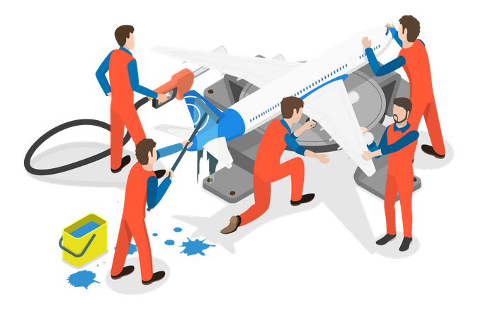 Aircraft Maintenance  Illustration