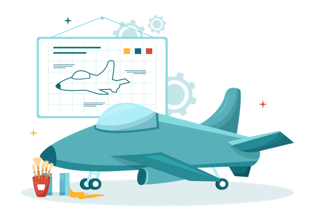 Aircraft Modelling and Crafting  Illustration