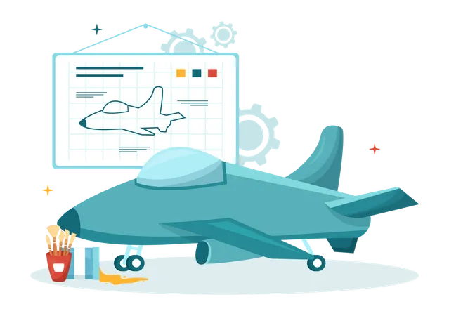 Aircraft Modelling and Crafting  Illustration