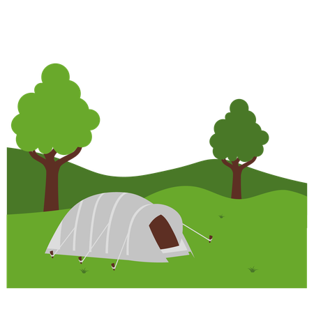 Zone de camping  Illustration