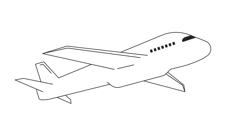 Airplane flying  Illustration