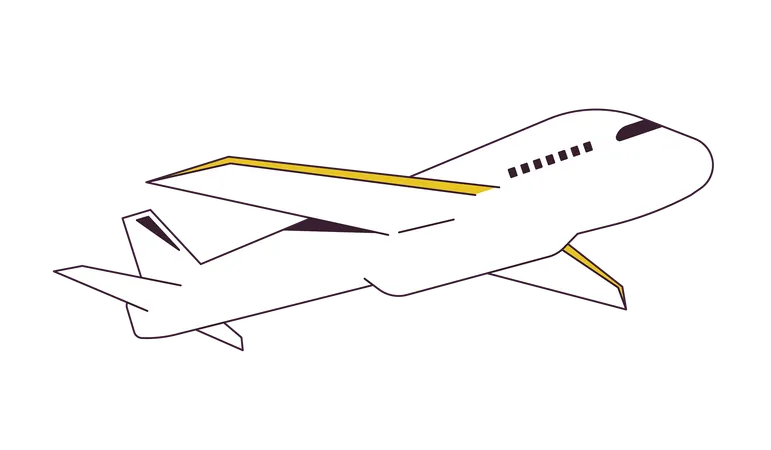 Airplane flying  Illustration