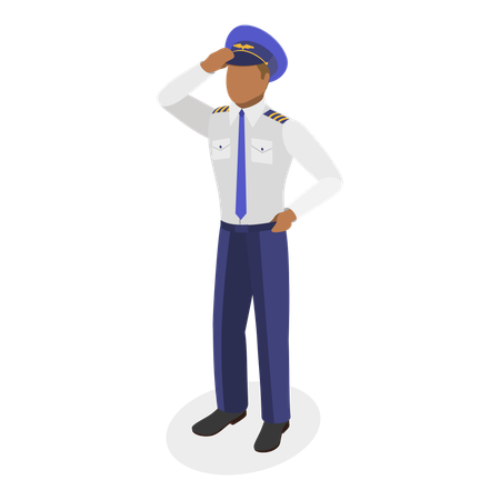 Airplane pilot  Illustration