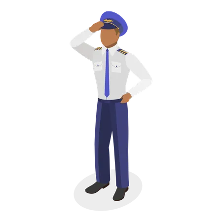 Airplane pilot  Illustration