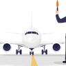 illustration for airplane runway