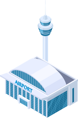 Airport building  イラスト