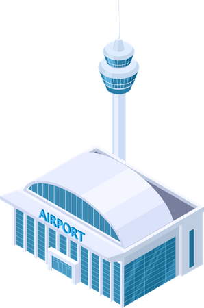 Airport building  Illustration