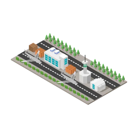 Airport  Illustration