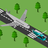 airport runway vector