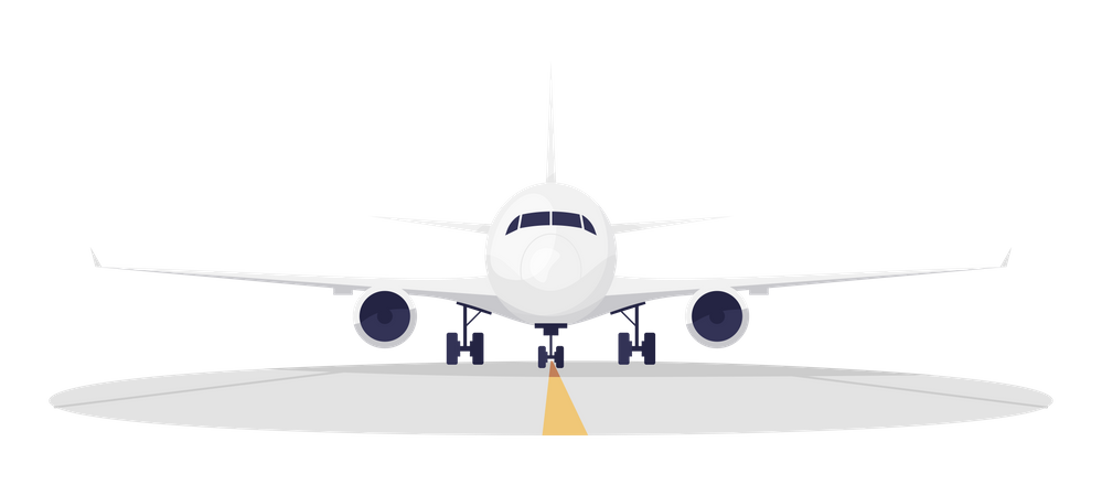 Airport runway Illustration