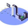 airport security illustration free download