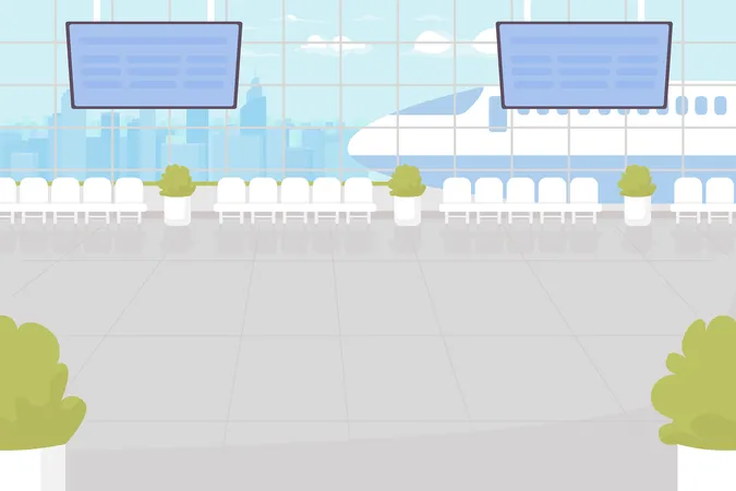 Airport terminal  Illustration