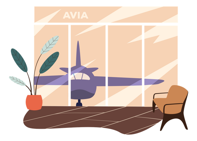 Airport Terminal  Illustration