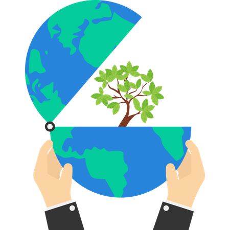 Ajude a preservar os recursos do mundo  Ilustração