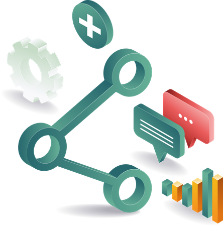 Symbol „Geschäftsinformationen teilen“  Illustration