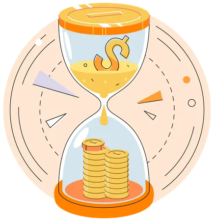 Alarma de dinero  Ilustración