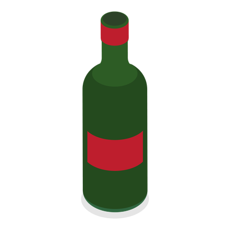 Alcohol bottle  Illustration