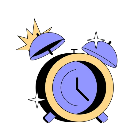 Alert Clock  Illustration