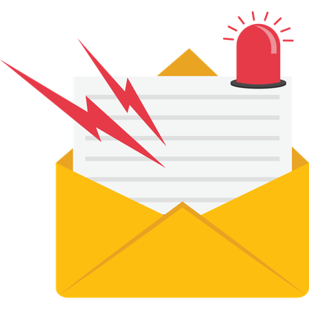 Alert notification  Illustration