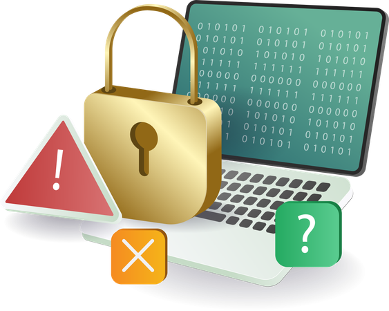 Alerte concernant les pirates informatiques  Illustration