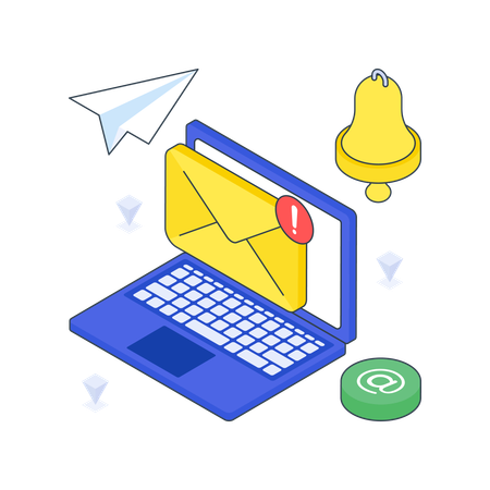 Alerte e-mail  Illustration