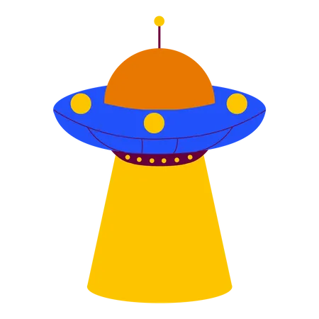 Alien space ship  Illustration