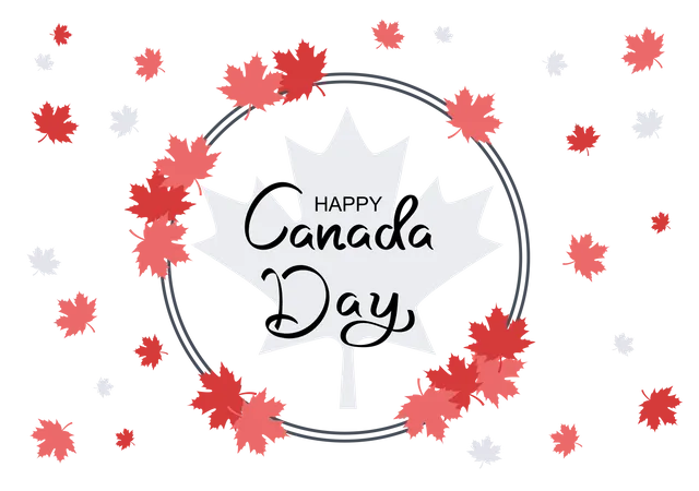 Glücklicher Kanada-Tag  Illustration