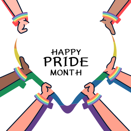 Alles Gute zum Pride Day  Illustration
