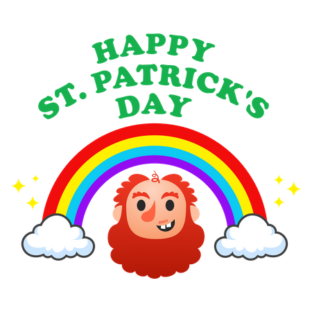 Alles Gute zum St. Patrick's Day  Illustration