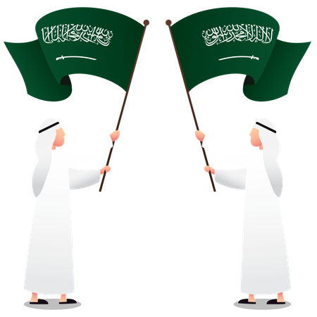 Herzlichen Glückwunsch zum Unabhängigkeitstag in Saudi-Arabien  Illustration
